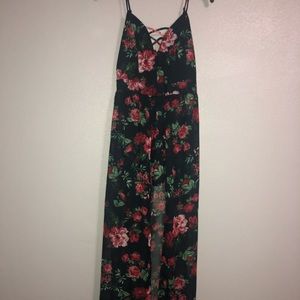Floral maxi romper